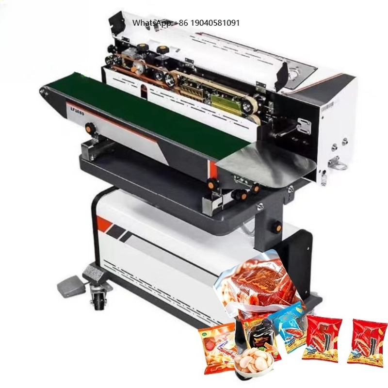 Food Snacks Packaging - Kontinuierliche Stickstoffspülungs-Verpackungsmaschine, automatische Gasfüll- und Versiegelungsmaschine