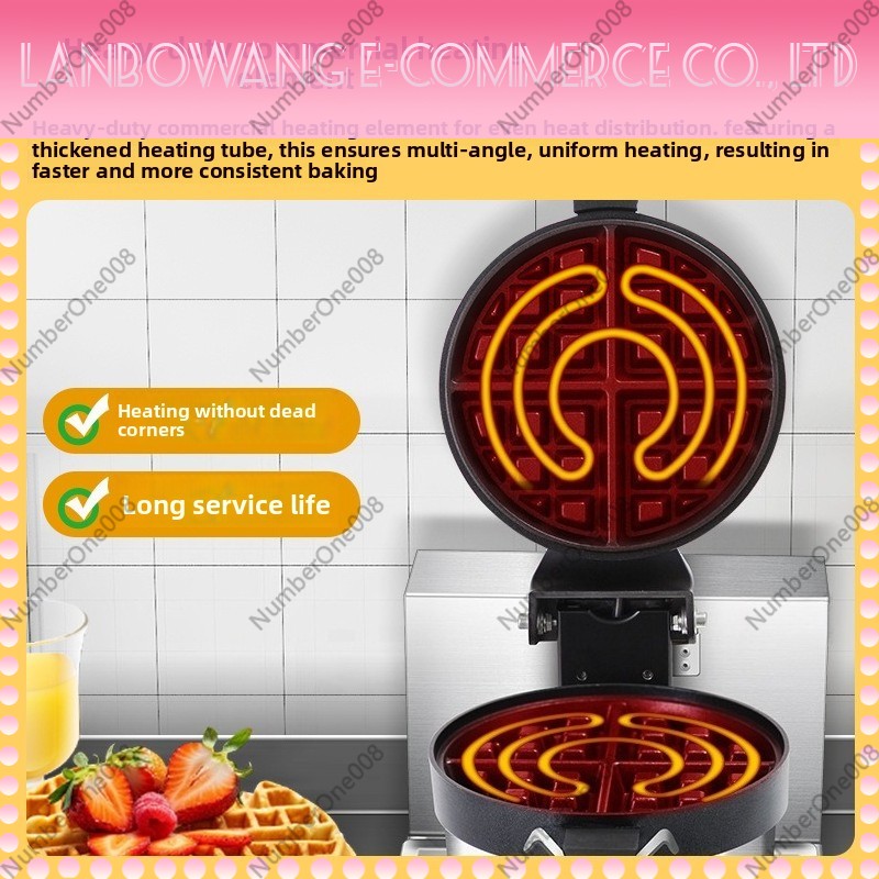 Rotierender Waffeleisen-Grill, – Street Food Snacks Bewertung und Preis