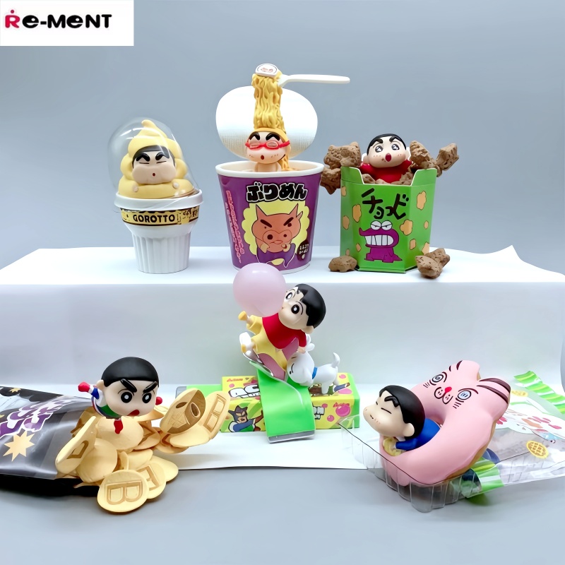 Auf Lager: Re-ment Crayon Shin – Food Snacks Packaging Bewertung und Preis